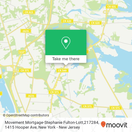 Movement Mortgage-Stephanie Fulton-Lott,217284, 1415 Hooper Ave map
