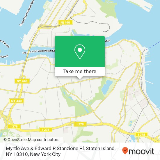 Mapa de Myrtle Ave & Edward R Stanzione Pl, Staten Island, NY 10310