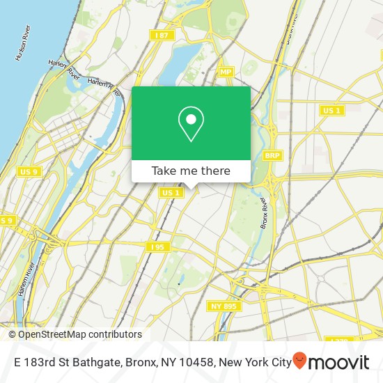 E 183rd St Bathgate, Bronx, NY 10458 map
