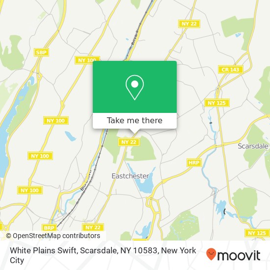 Mapa de White Plains Swift, Scarsdale, NY 10583