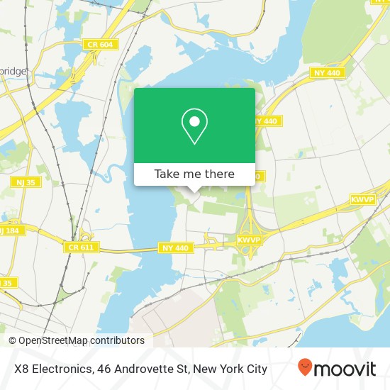 Mapa de X8 Electronics, 46 Androvette St