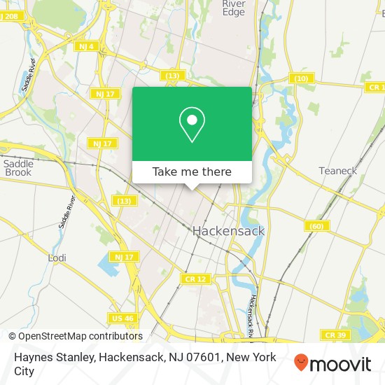 Haynes Stanley, Hackensack, NJ 07601 map