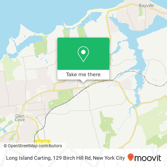 Mapa de Long Island Carting, 129 Birch Hill Rd