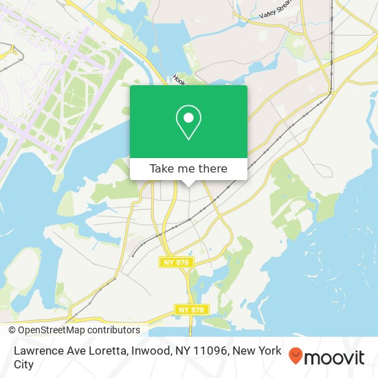 Mapa de Lawrence Ave Loretta, Inwood, NY 11096