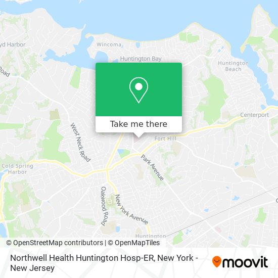 Mapa de Northwell Health Huntington Hosp-ER