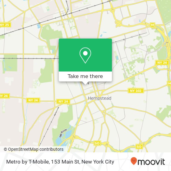 Metro by T-Mobile, 153 Main St map