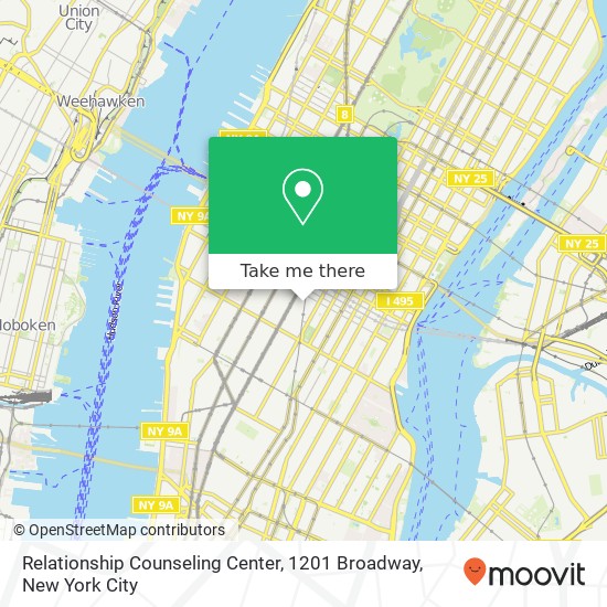 Mapa de Relationship Counseling Center, 1201 Broadway