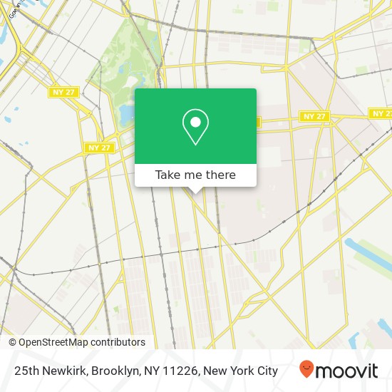 Mapa de 25th Newkirk, Brooklyn, NY 11226