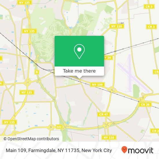 Mapa de Main 109, Farmingdale, NY 11735