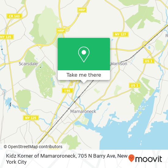 Kidz Korner of Mamaroroneck, 705 N Barry Ave map