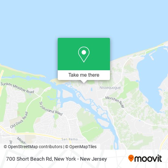 Mapa de 700 Short Beach Rd, St James, NY 11780