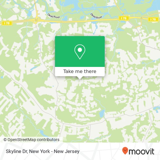 Skyline Dr, Warren, NJ 07059 map