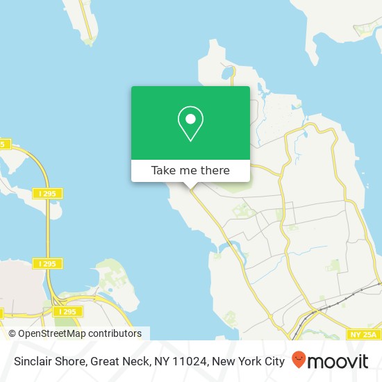 Mapa de Sinclair Shore, Great Neck, NY 11024