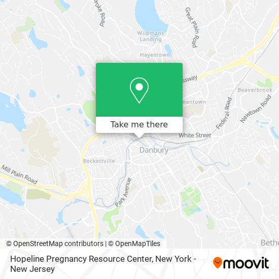 Mapa de Hopeline Pregnancy Resource Center