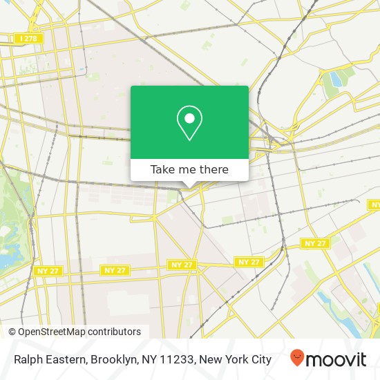 Ralph Eastern, Brooklyn, NY 11233 map