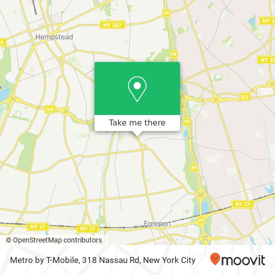 Mapa de Metro by T-Mobile, 318 Nassau Rd