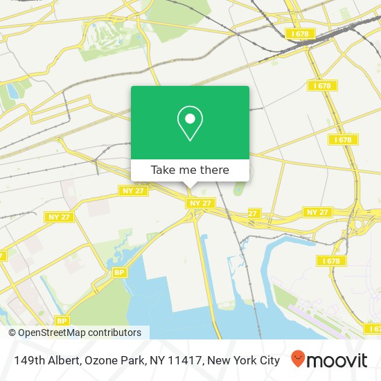 Mapa de 149th Albert, Ozone Park, NY 11417
