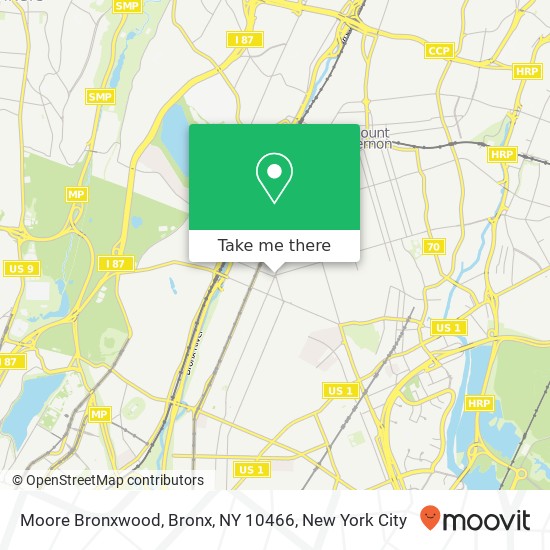 Moore Bronxwood, Bronx, NY 10466 map