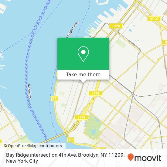Bay Ridge intersection 4th Ave, Brooklyn, NY 11209 map