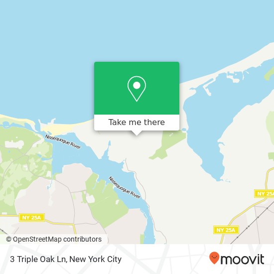 Mapa de 3 Triple Oak Ln, St James, NY 11780