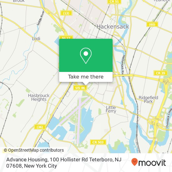 Advance Housing, 100 Hollister Rd Teterboro, NJ 07608 map
