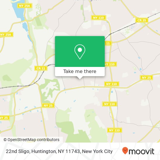Mapa de 22nd Sligo, Huntington, NY 11743