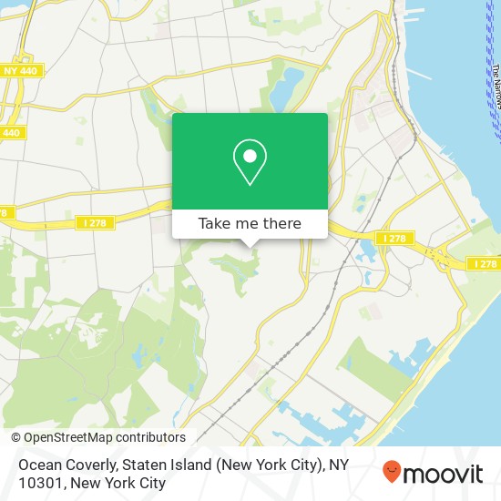 Ocean Coverly, Staten Island (New York City), NY 10301 map