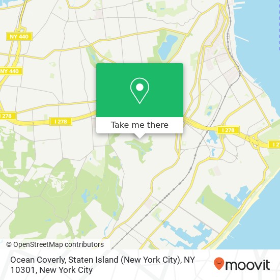 Mapa de Ocean Coverly, Staten Island (New York City), NY 10301