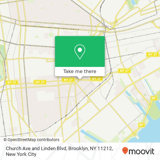 Church Ave and Linden Blvd, Brooklyn, NY 11212 map