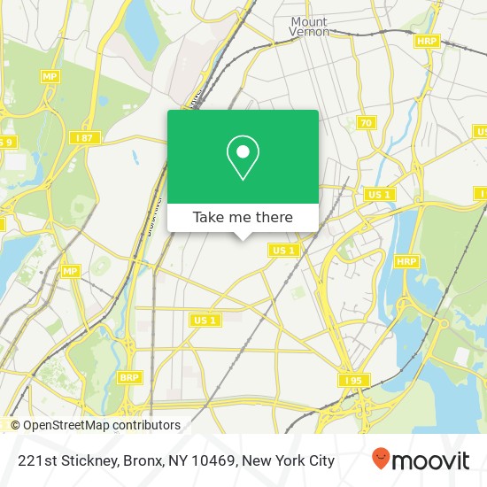 221st Stickney, Bronx, NY 10469 map