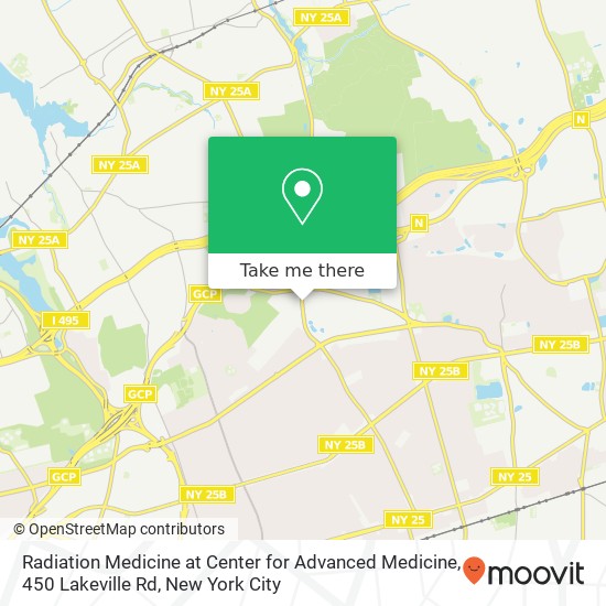 Radiation Medicine at Center for Advanced Medicine, 450 Lakeville Rd map