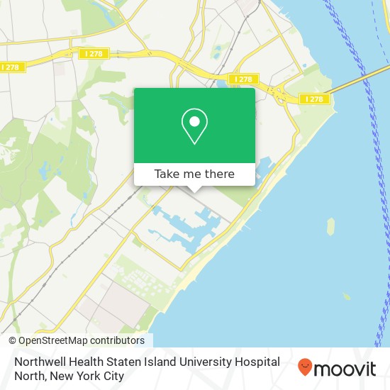 Northwell Health Staten Island University Hospital North map