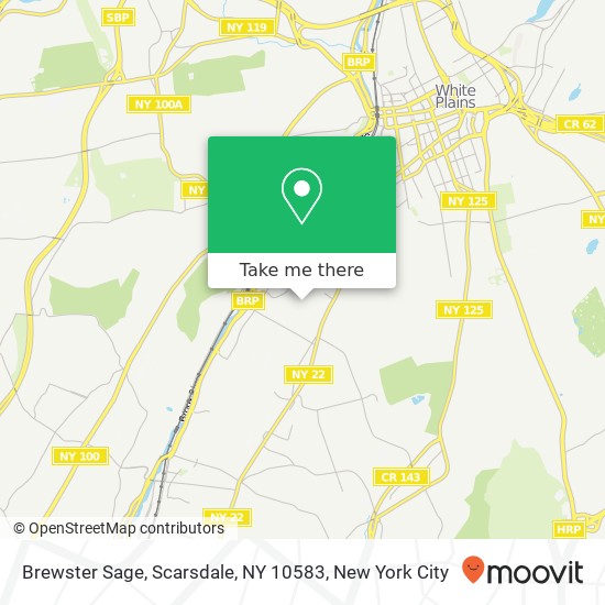 Mapa de Brewster Sage, Scarsdale, NY 10583