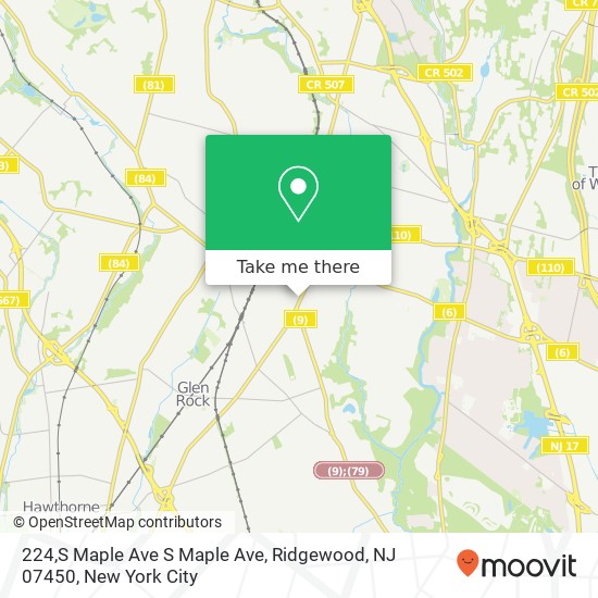 224,S Maple Ave S Maple Ave, Ridgewood, NJ 07450 map