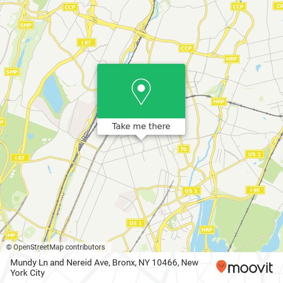 Mapa de Mundy Ln and Nereid Ave, Bronx, NY 10466