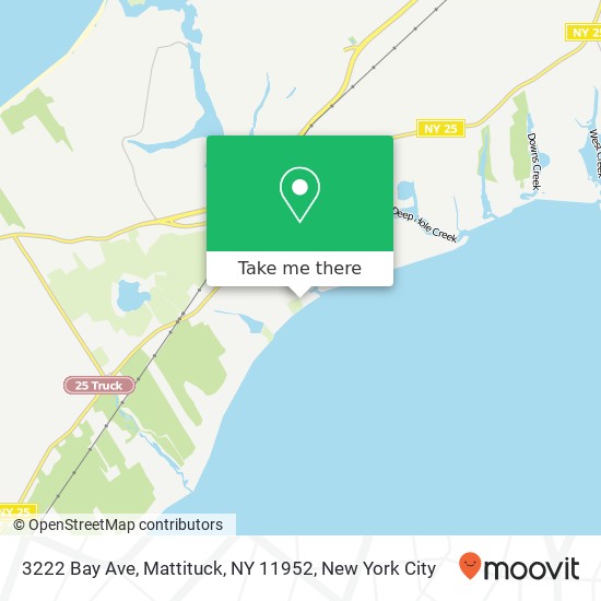 Mapa de 3222 Bay Ave, Mattituck, NY 11952