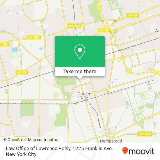Mapa de Law Office of Lawrence Pohly, 1225 Franklin Ave