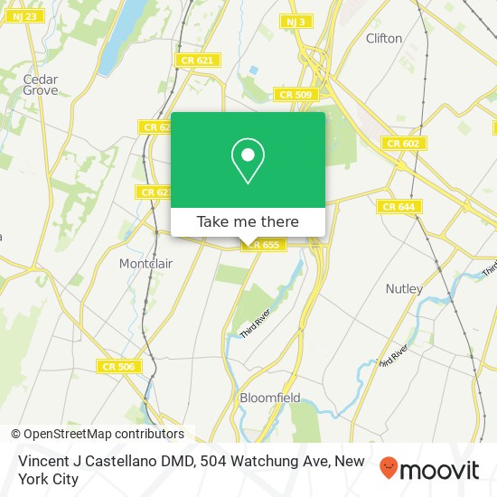 Vincent J Castellano DMD, 504 Watchung Ave map