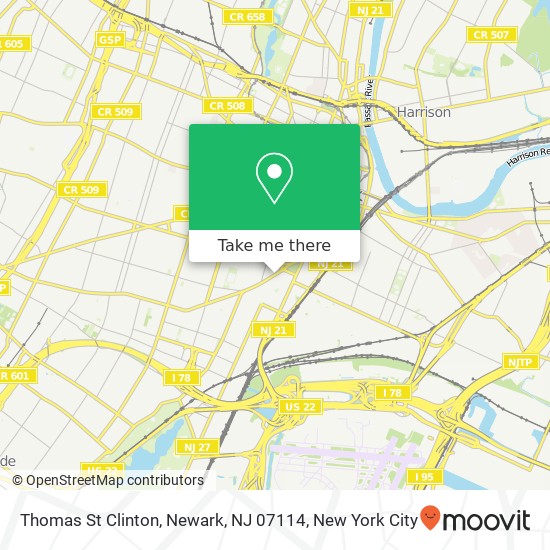 Thomas St Clinton, Newark, NJ 07114 map