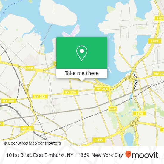 Mapa de 101st 31st, East Elmhurst, NY 11369