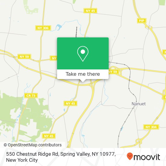 Mapa de 550 Chestnut Ridge Rd, Spring Valley, NY 10977