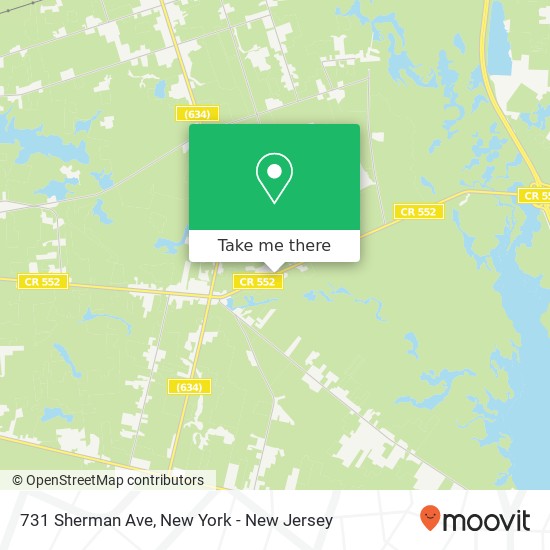 Mapa de 731 Sherman Ave, Millville, NJ 08332