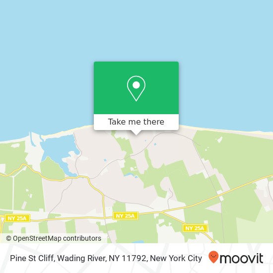 Mapa de Pine St Cliff, Wading River, NY 11792