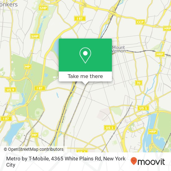 Metro by T-Mobile, 4365 White Plains Rd map