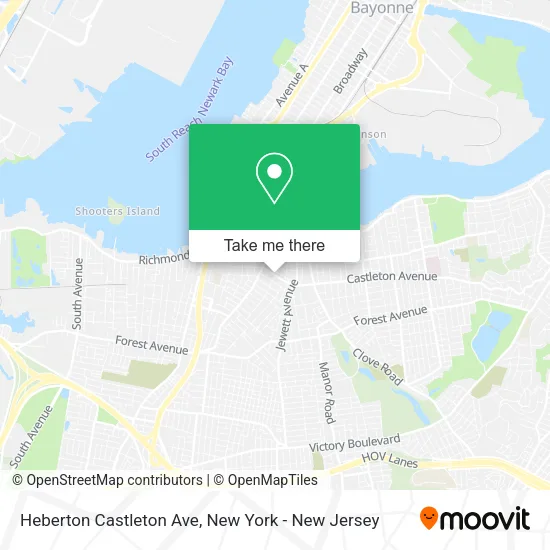 Heberton Castleton Ave map