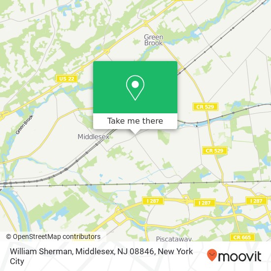 William Sherman, Middlesex, NJ 08846 map