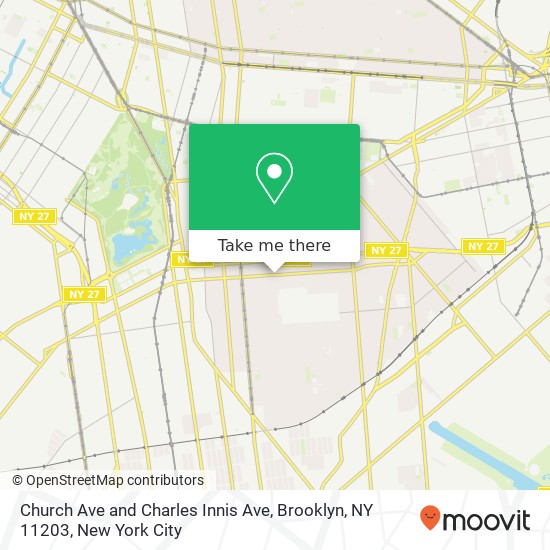 Church Ave and Charles Innis Ave, Brooklyn, NY 11203 map