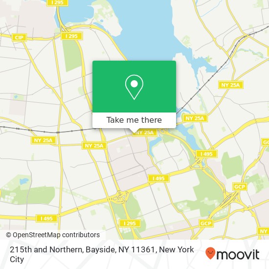 Mapa de 215th and Northern, Bayside, NY 11361