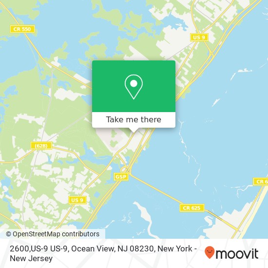 Mapa de 2600,US-9 US-9, Ocean View, NJ 08230