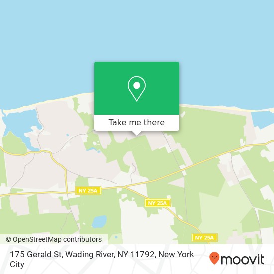 Mapa de 175 Gerald St, Wading River, NY 11792
